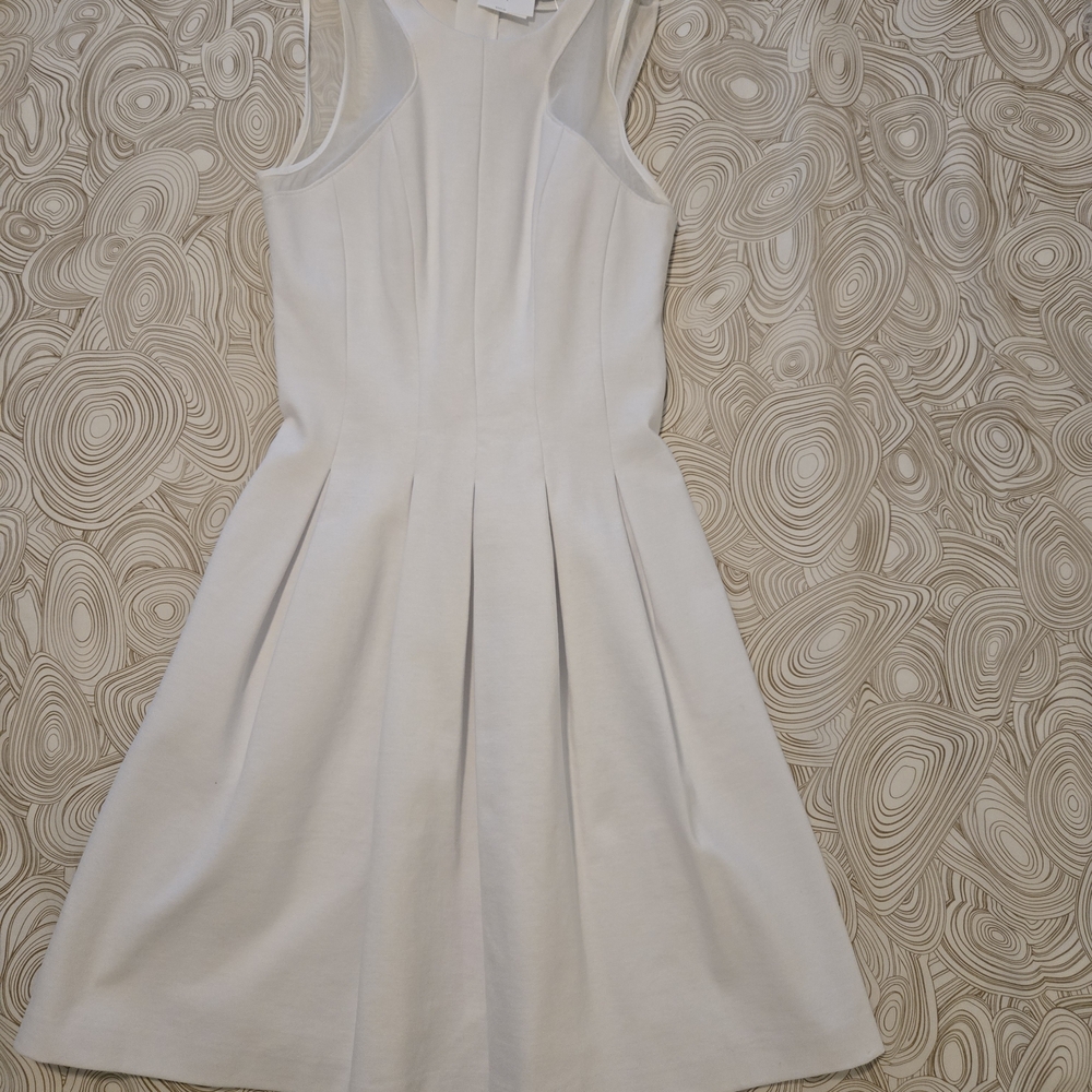 Vince White Sleeveless Mini Dress